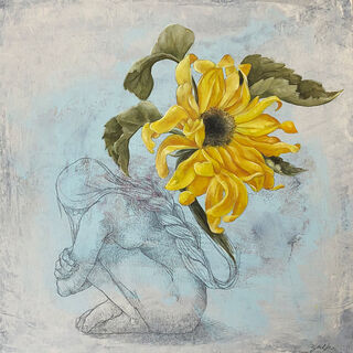 Picture "Braid flower sunflower" (2020)