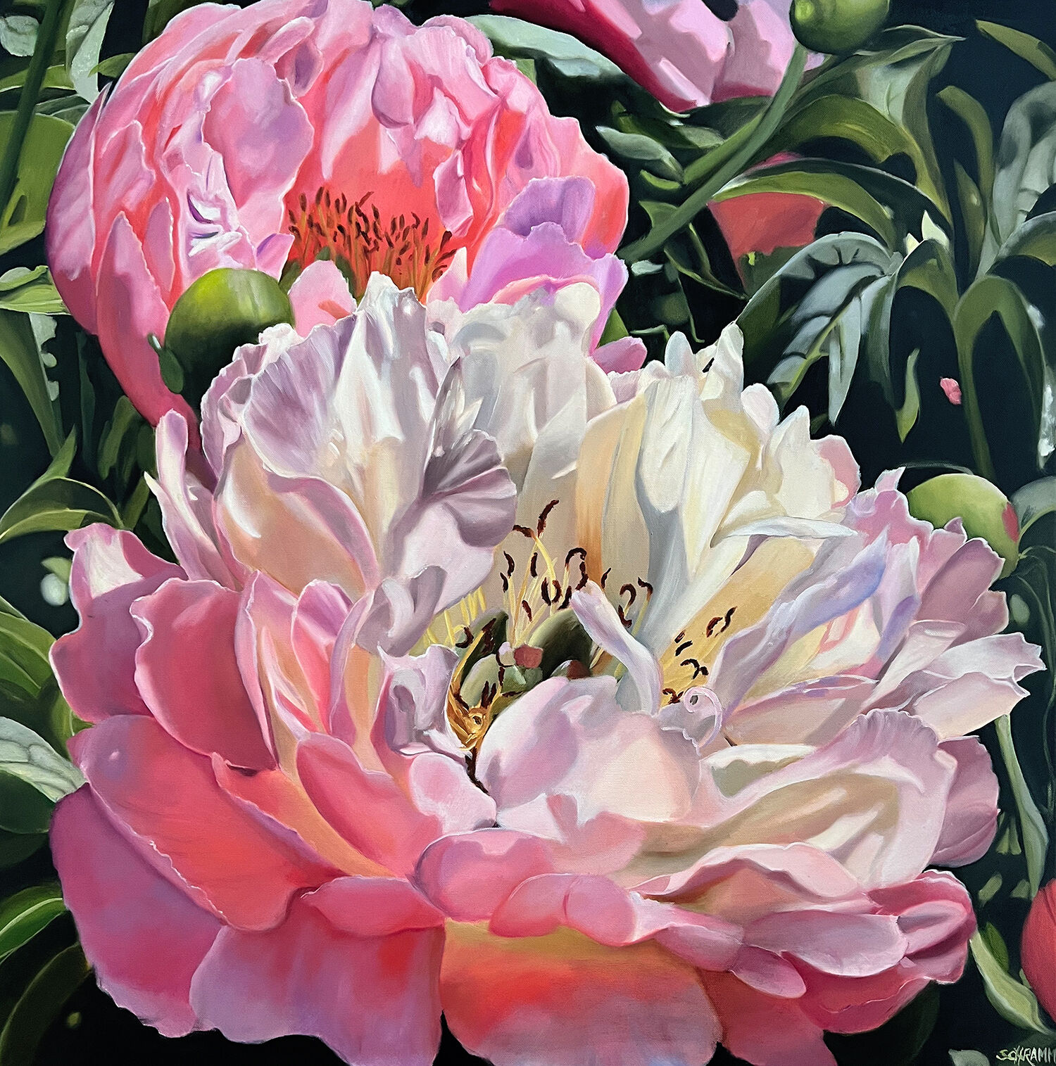 Picture "Peony blossom (no. 221003)" (2022)