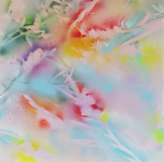 Picture "A world of color between the branches" (2021)