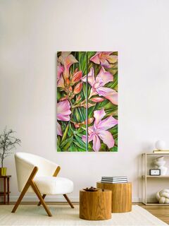 Bild "Oleander III Diptychon" (2025)