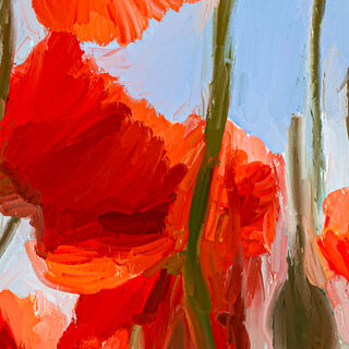 Picture "Poppies from below" (2024)