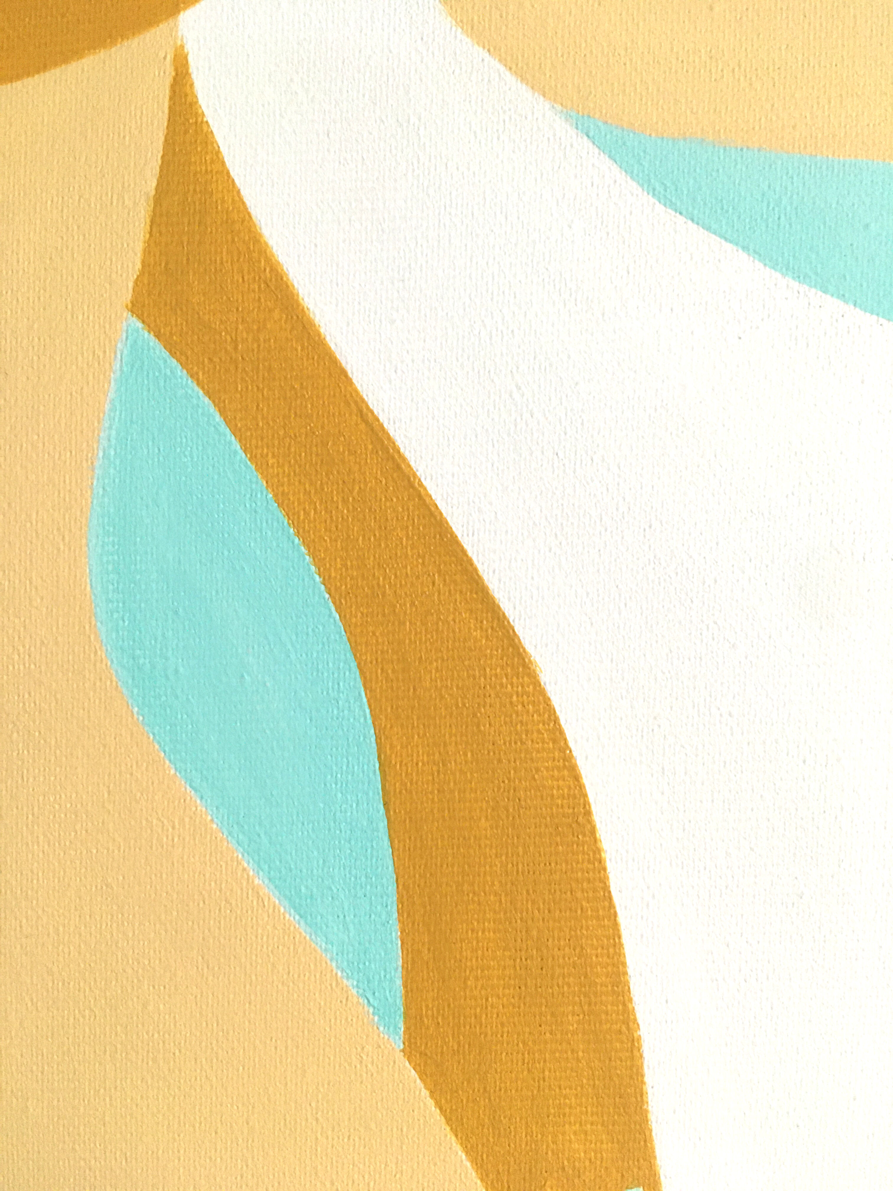 Picture "Snowdrop on light turquoise blue" (2025)