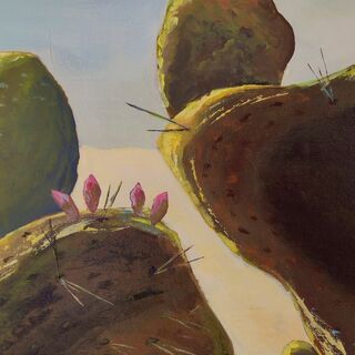 Picture "Cacti under a blue sky" (2024)