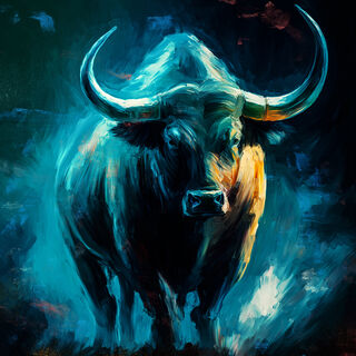 Picture "Blue bull" (2023)