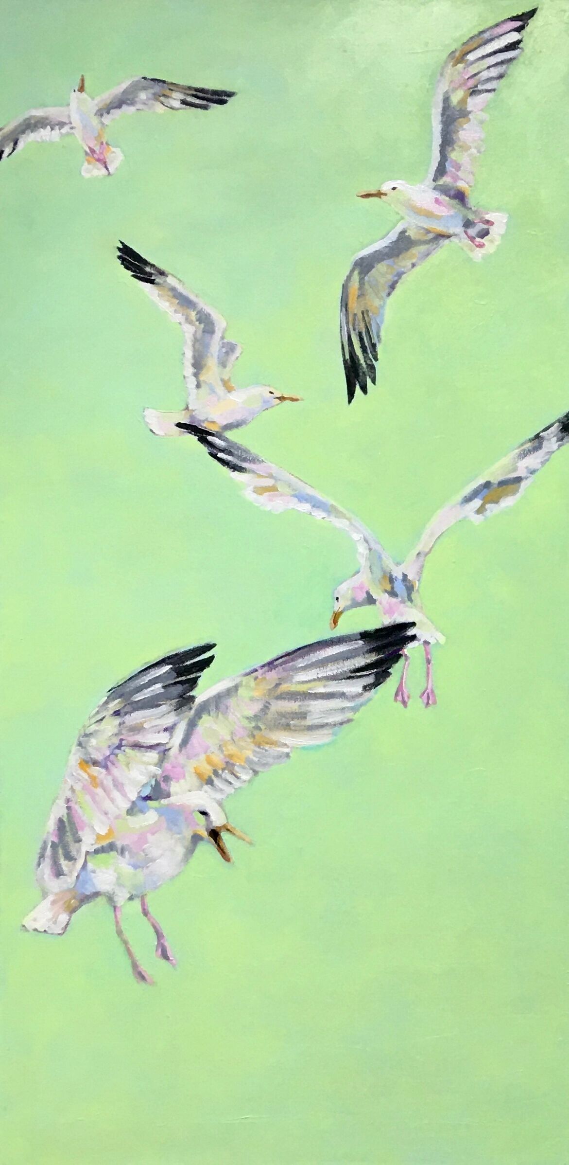 Picture "Flying high (seagulls)" (2020)