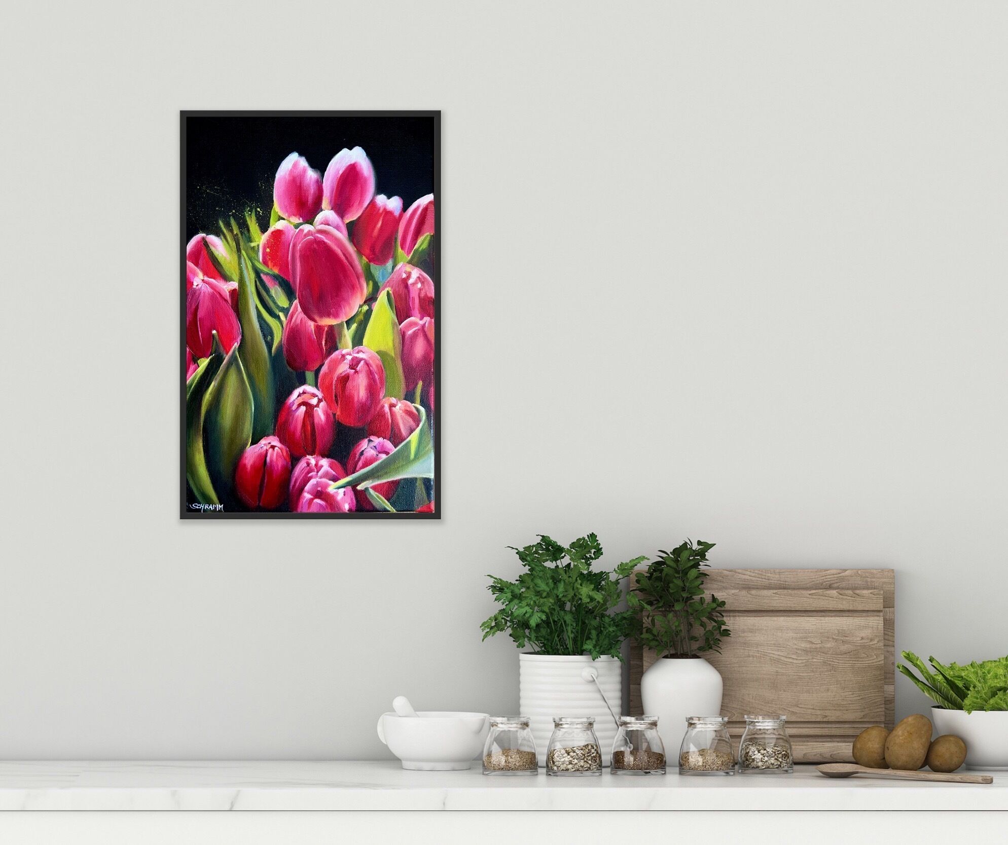 Bild "Tulpen | Red Tulips  (Werk-Nr. 230301)" (2023)