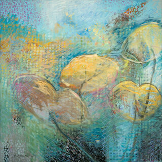 Bild "Water Lilies, Nr. 1, Seerosen" (2020)