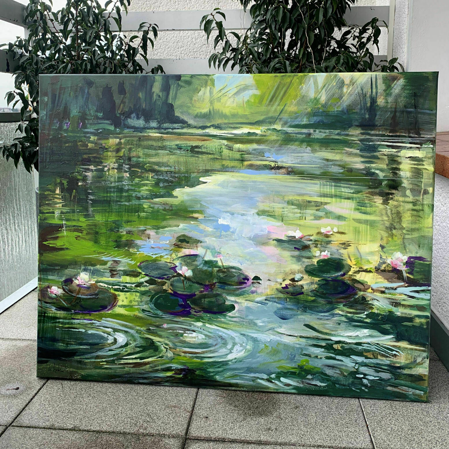 Picture "Summer pond" (2021)