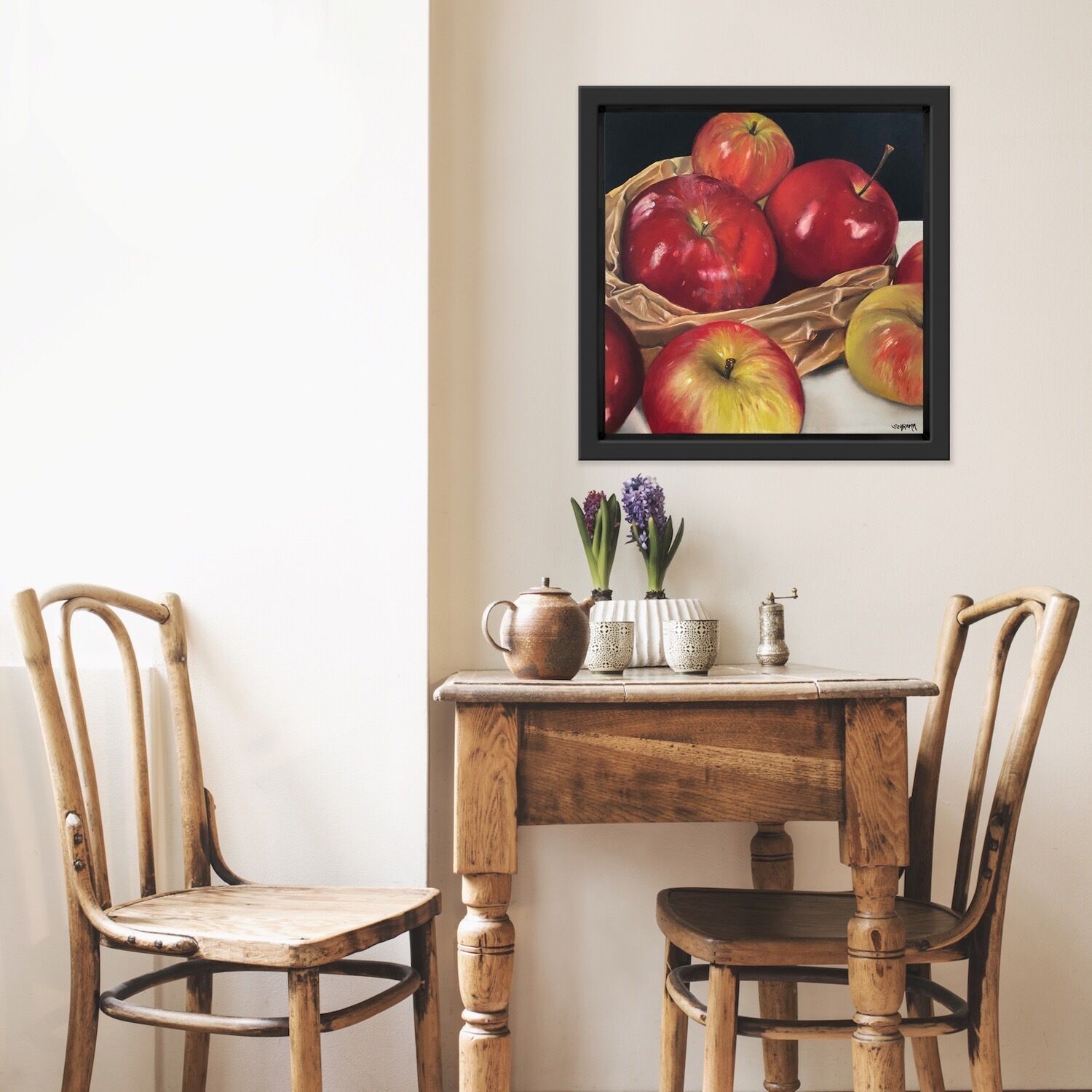 Bild "Äpfel in Papiertüte | Apples in paperbag   (Werk-Nr. 220101)" (2022)