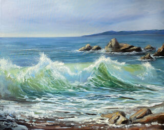 Picture "Sea waves (plant 200209)" (2020)