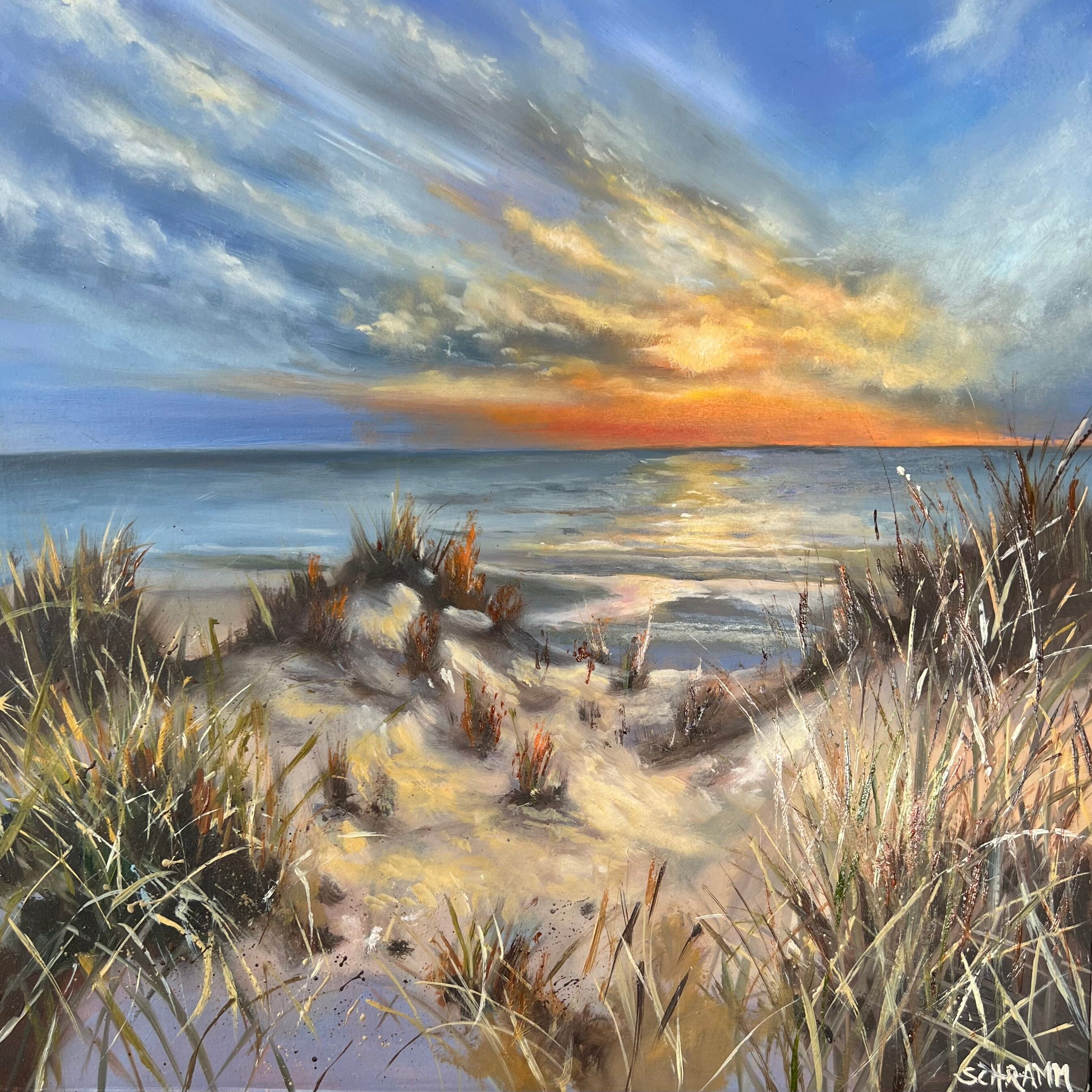 Bild "Sonnenuntergang in den Dünen (Werk-Nr. 220703)" (2022)