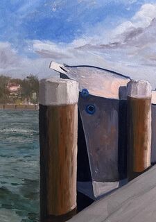 Picture "Lauterbach harbor Rügen II" (2018)