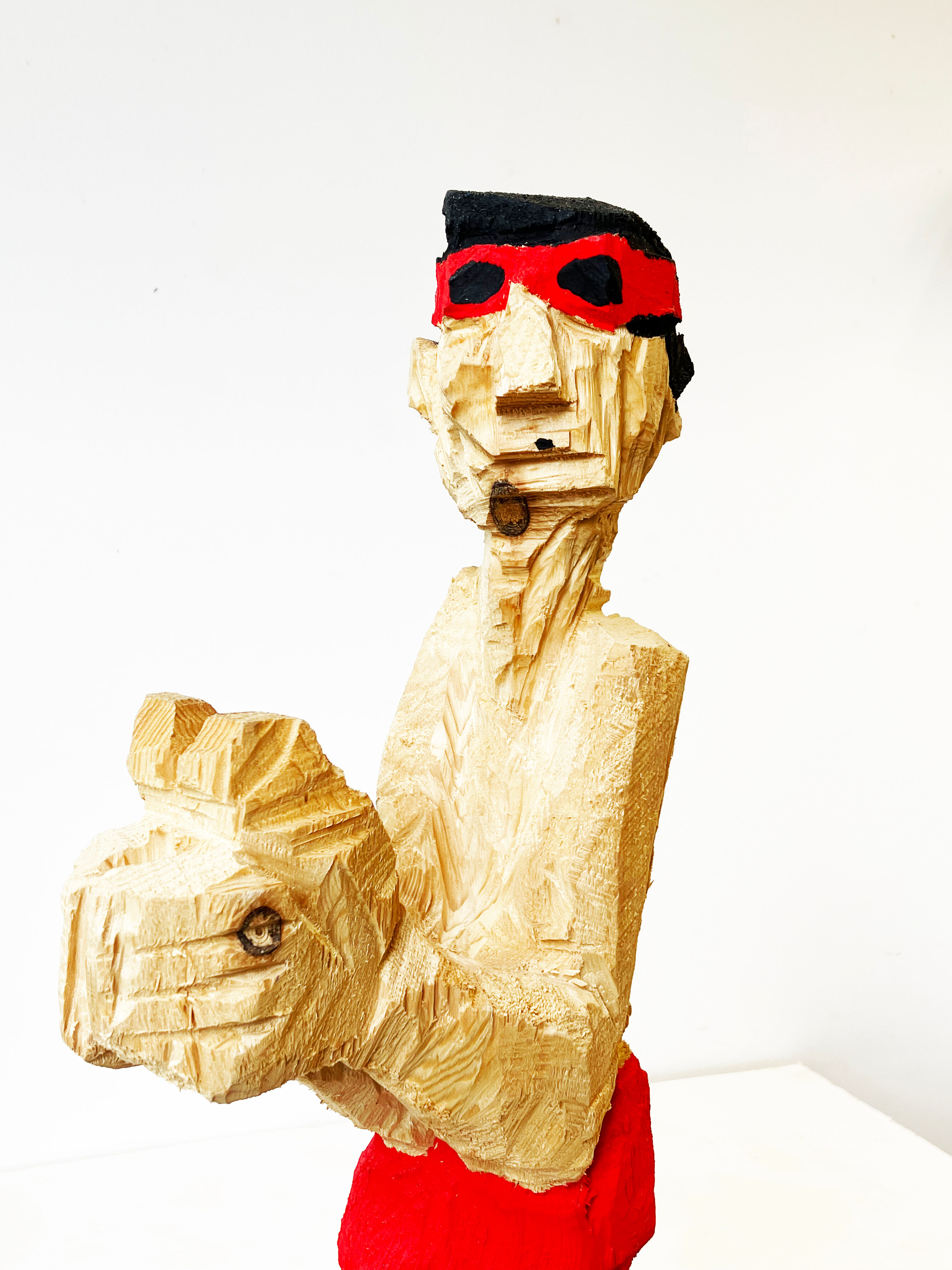 Sculpture "Man about to jump" (2022)
