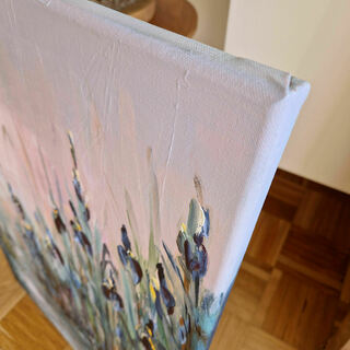 Bild "Blue Irises at Dawn" (2025)