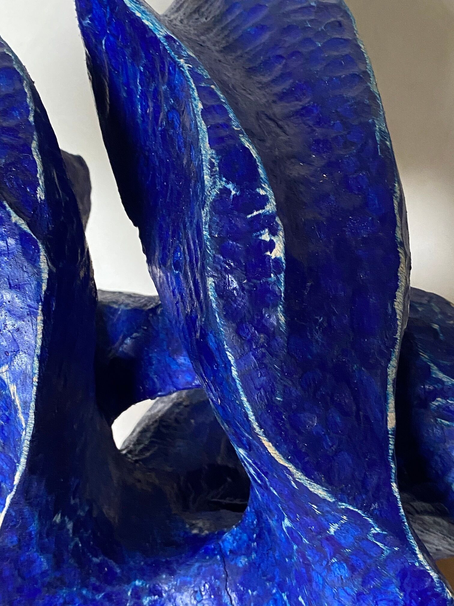 Sculpture "The blue ear" (2024)
