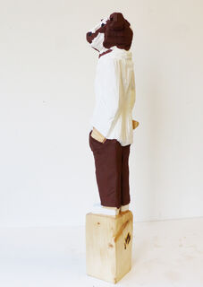 Sculpture "Human animal bull" (2022)