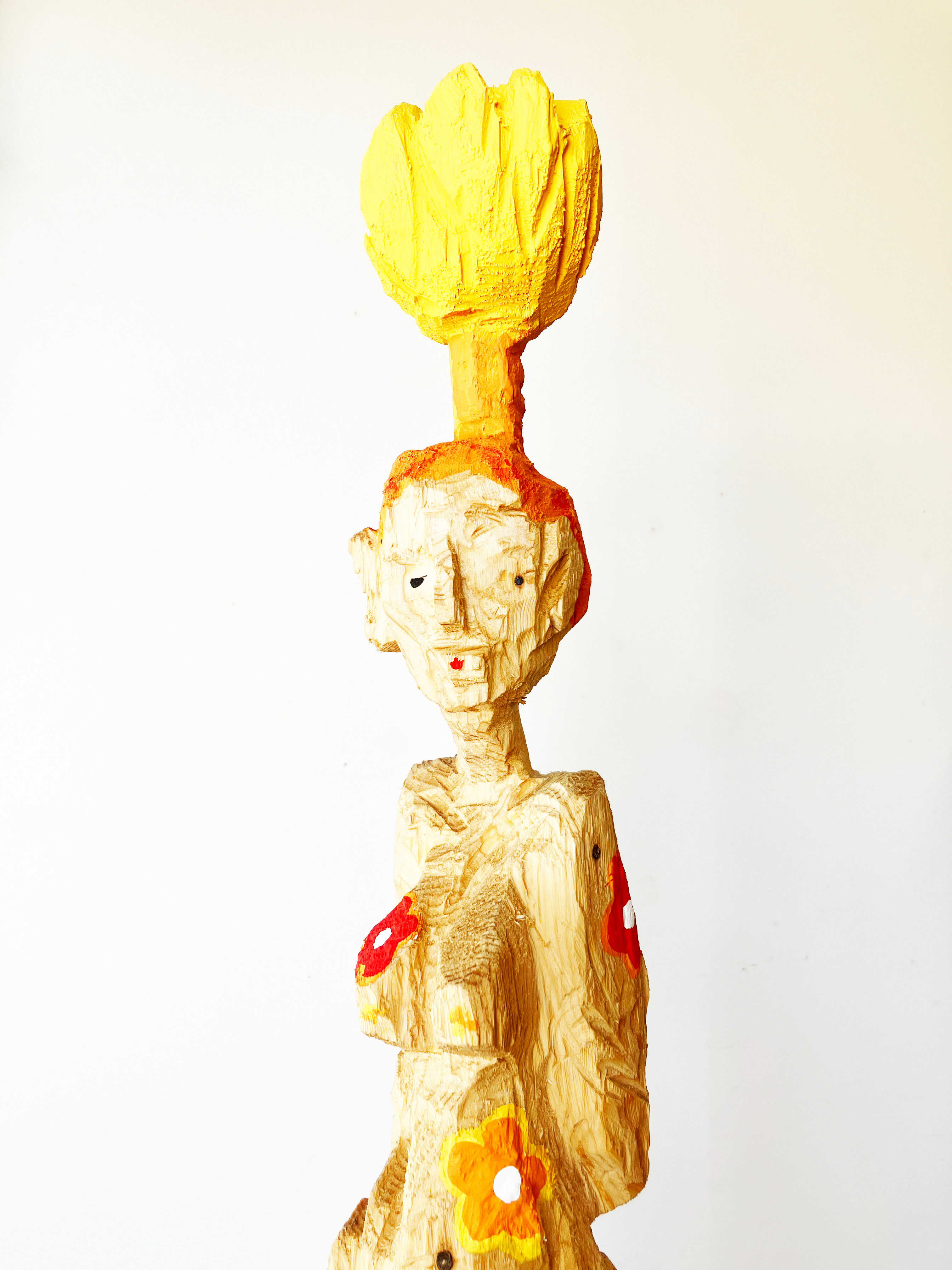 Skulptur "Akt mit gelber Tulpe" (2020)