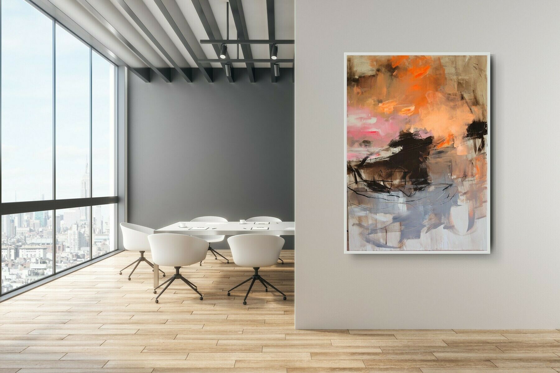 Picture "Pink and orange bliss II" (2023)