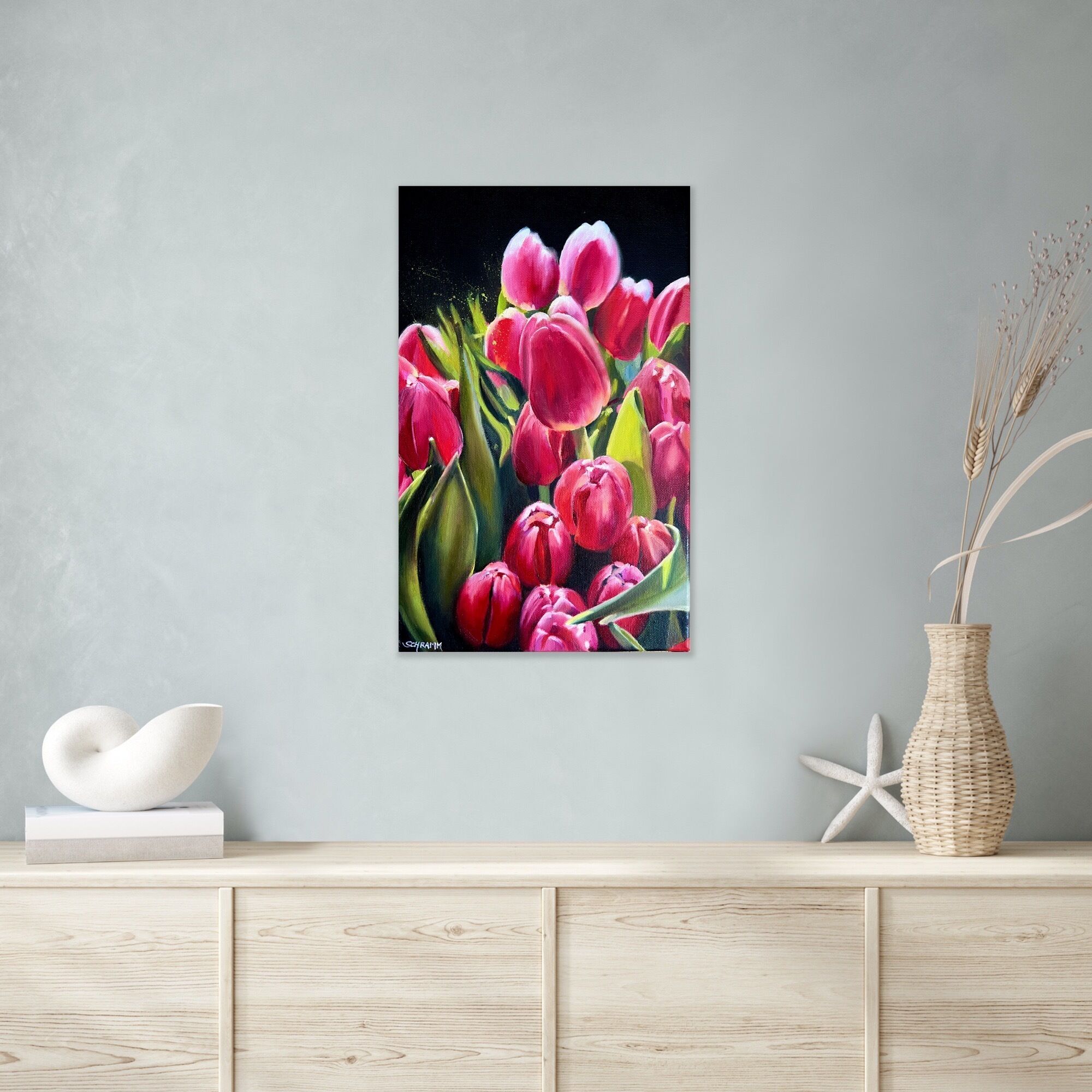 Bild "Tulpen | Red Tulips  (Werk-Nr. 230301)" (2023)