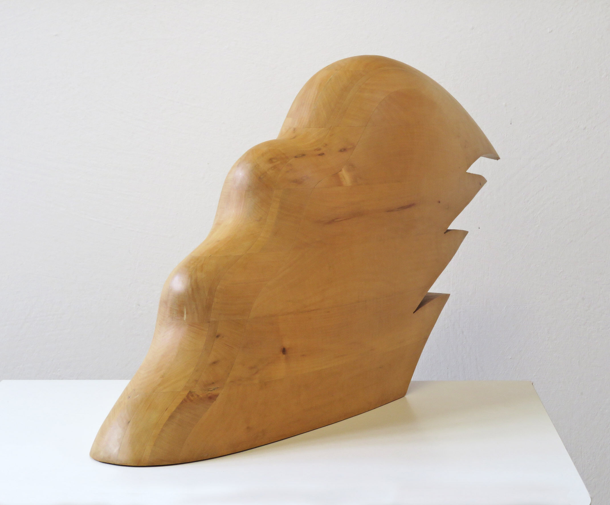 Sculpture "Head blown by the wind" (2016)