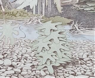 Bild "Mann, Wald, Formen" (2013)