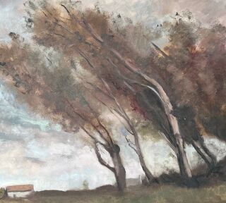 Picture "Le Coup de Vent" after Jean-Baptiste-Camille Corot." (2024)