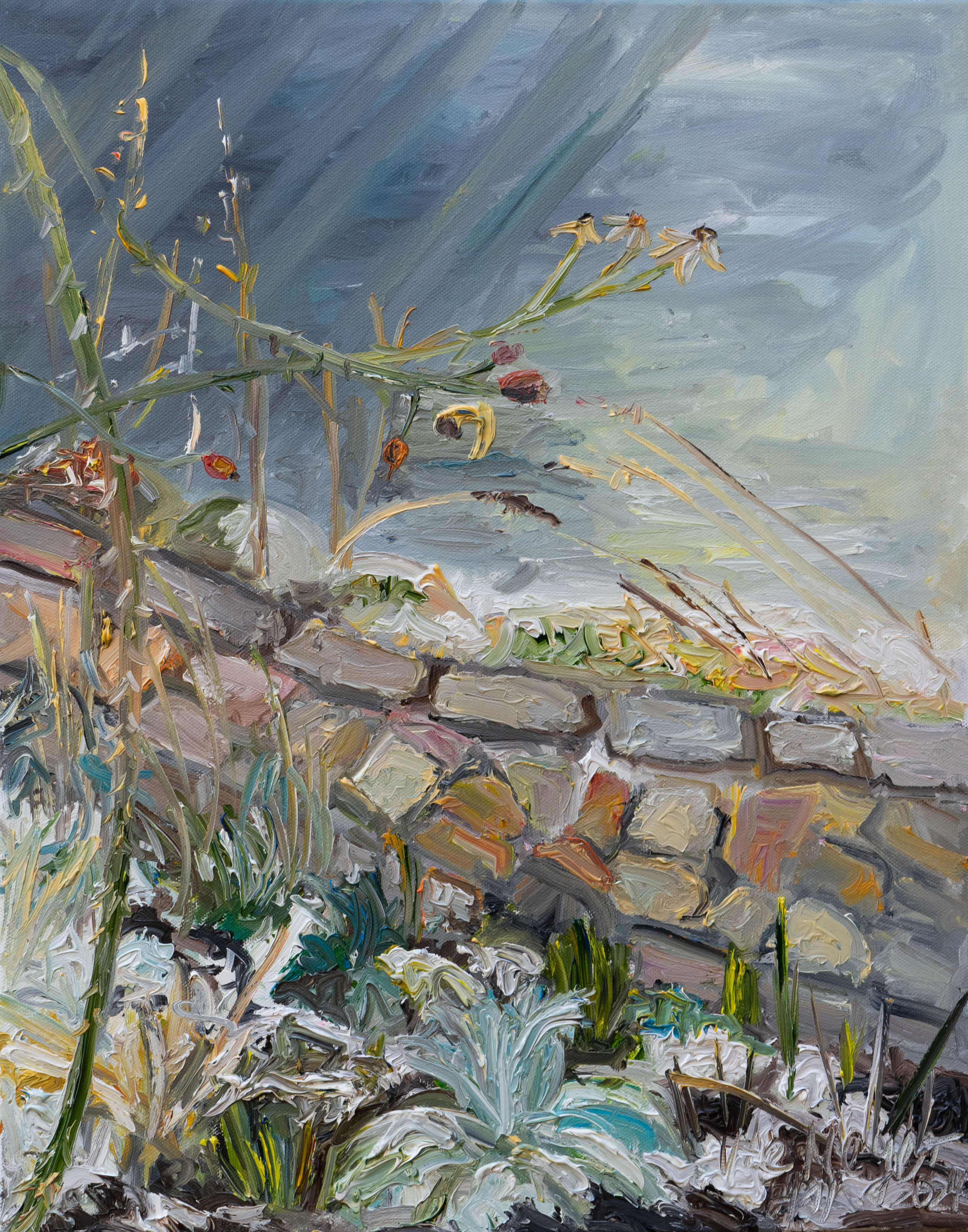 Picture "At the pond in January I" (2024)