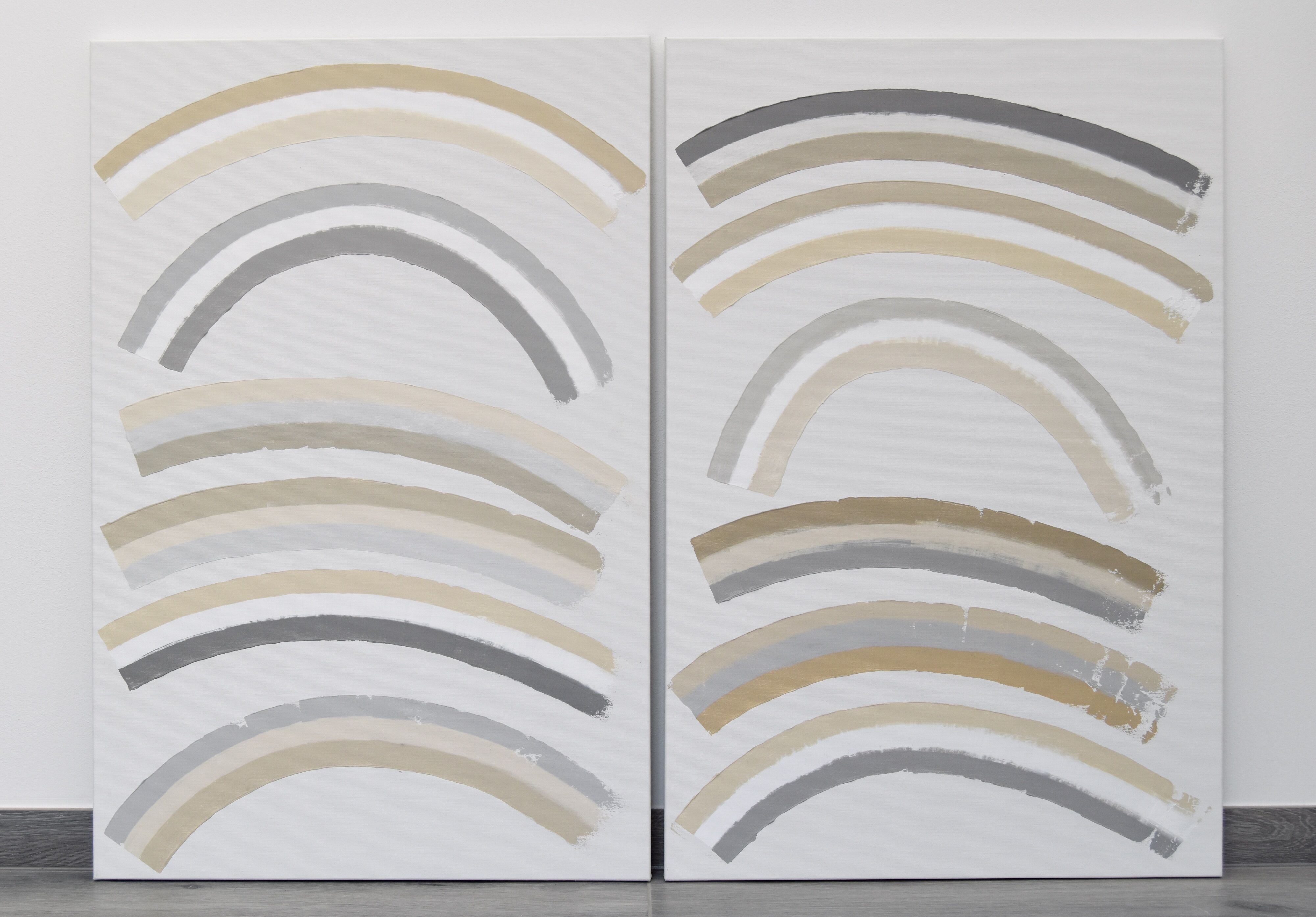Picture "Neutral curves #2 (Diptych)" (2022)