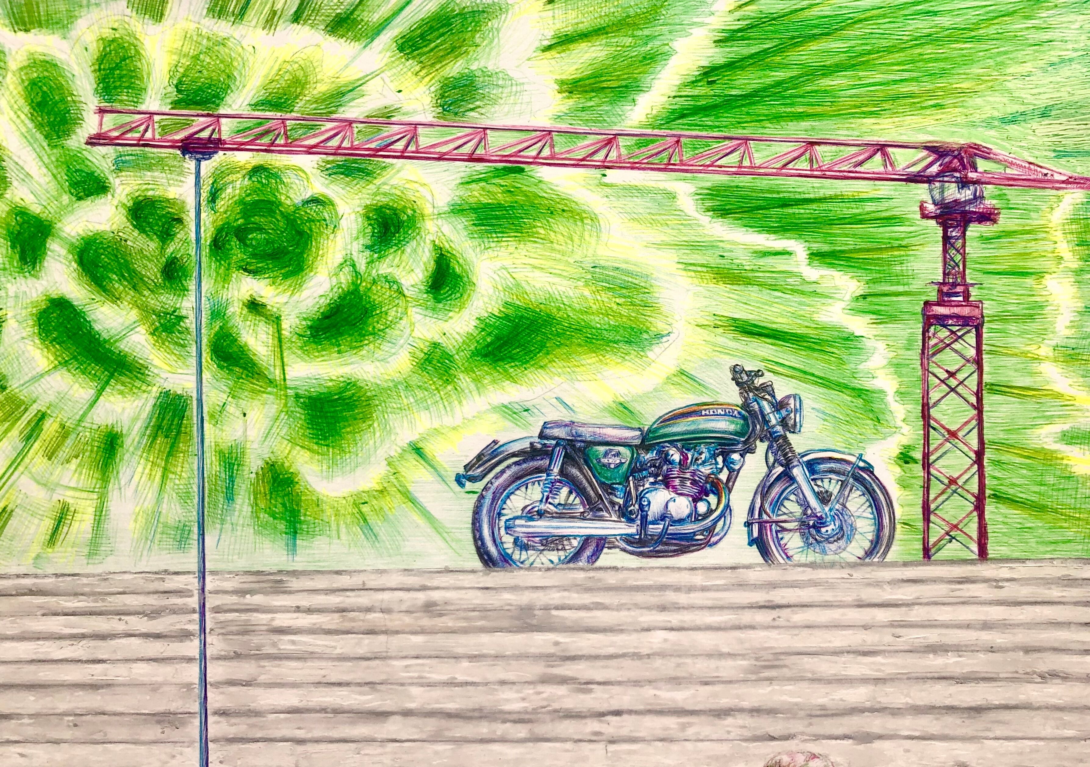 Bild "Motorrad Honda CB 450" (2021)