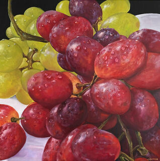 Bild "Trauben /  Grapes   (Werk-Nr. 210402)" (2021)