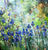 Bild "Blue irises at the pond" (2023)