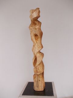 Sculpture "Conversation with the birch tree" (2017)