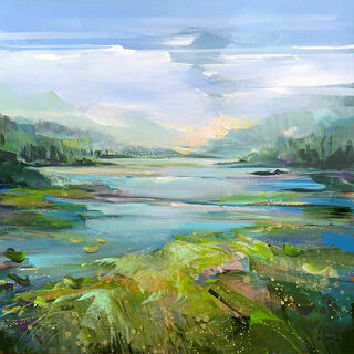Bild "Summer at the lake" (2023)
