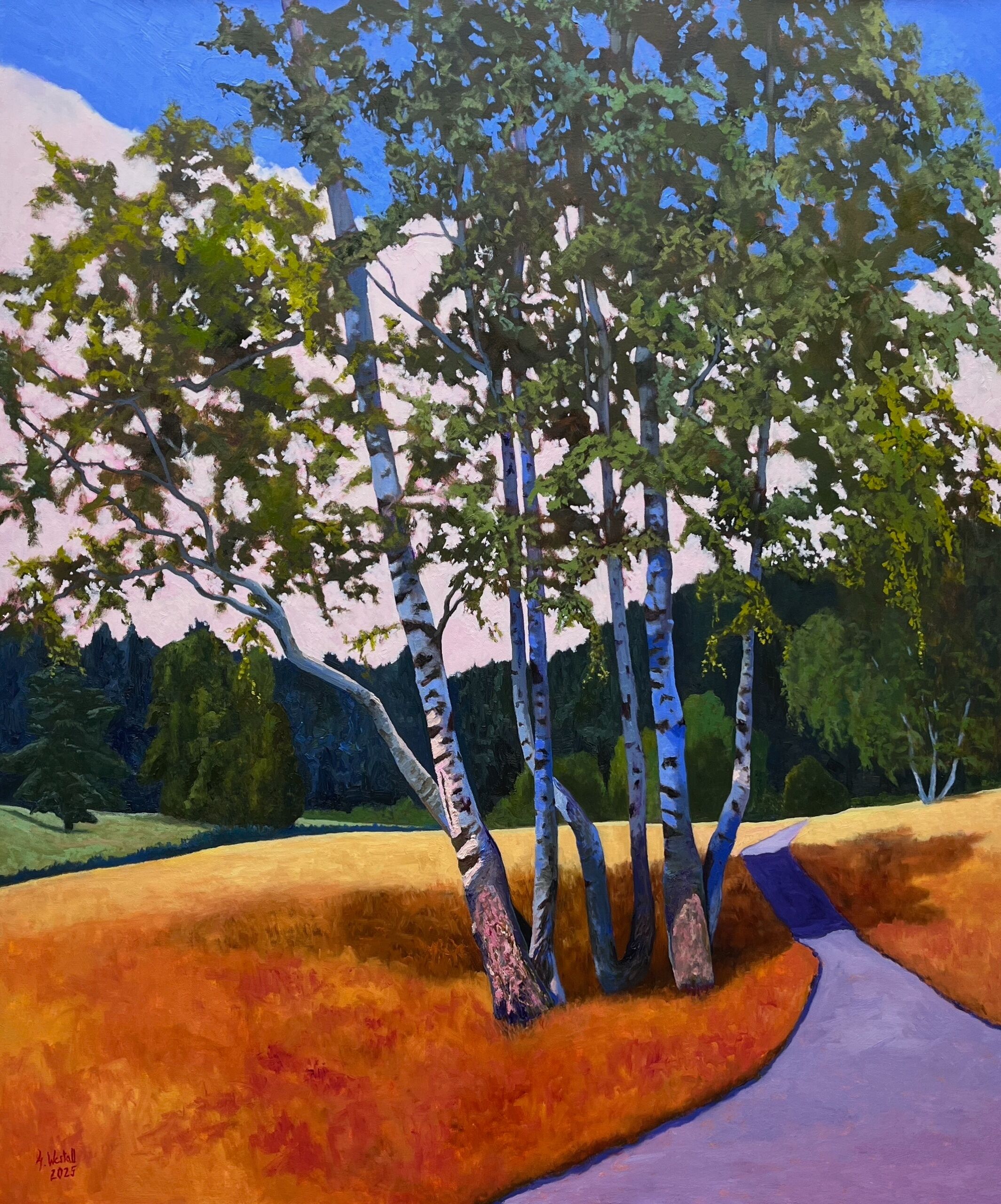Picture "Edeltraud's Birches No. VII" (2025)