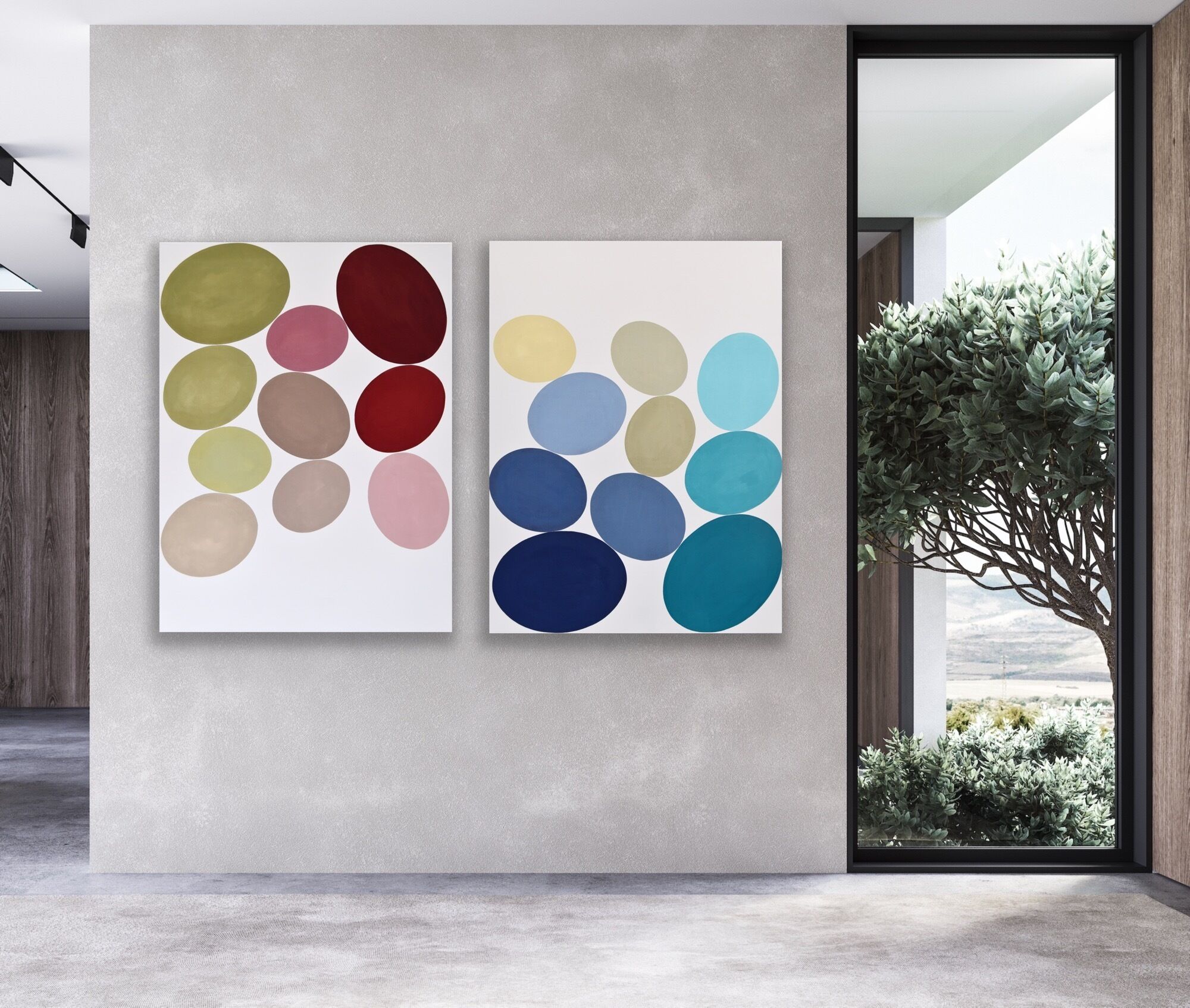Picture "Minimalist Color Scheme #7 (Diptych)" (2025)