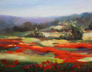 Picture "Poppy fields in Tuscany (work no. 130916)" (2013)