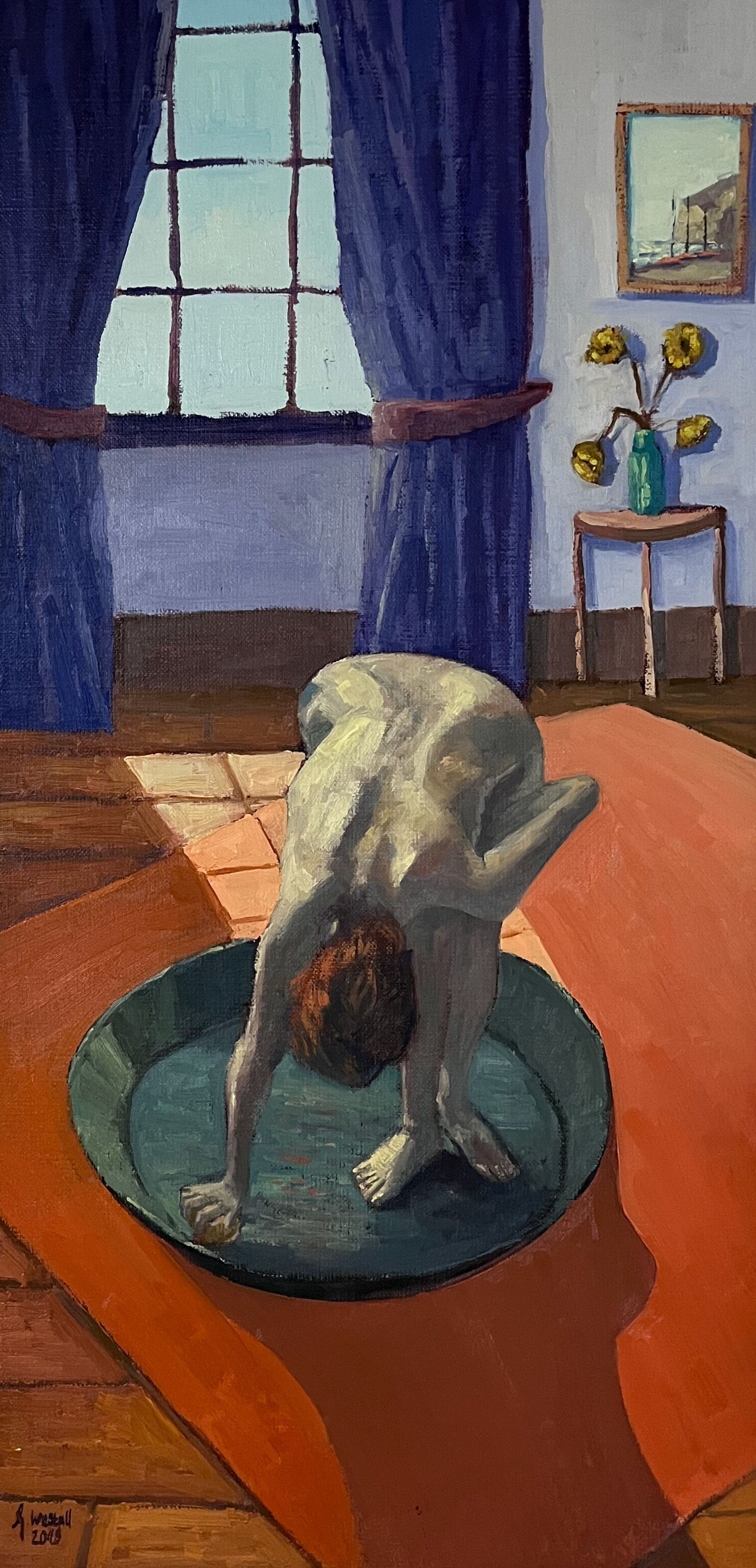 Bild "Der Badezuber - Le Tub 1885-86 nach Edgar Degas" (2019)