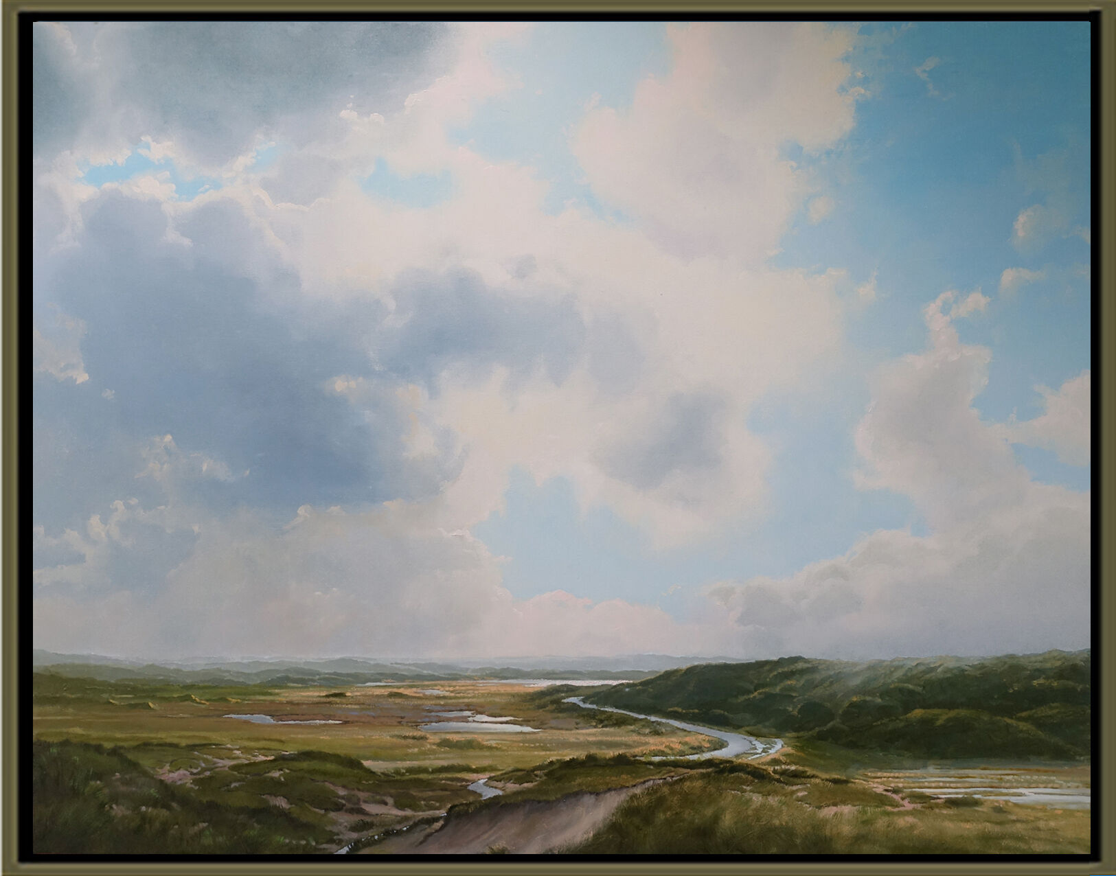 Picture "Dune Landscape in Backlight" (2021)