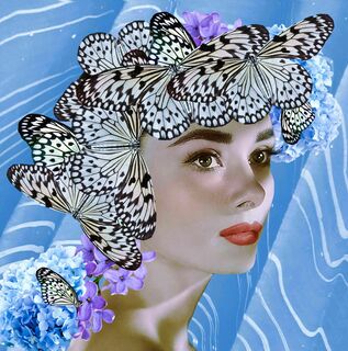 Bild "Audrey & Schmetterlinge" (2022)