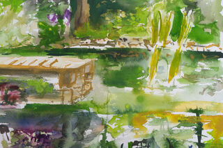 Picture "By the pond in early summer" (2022)