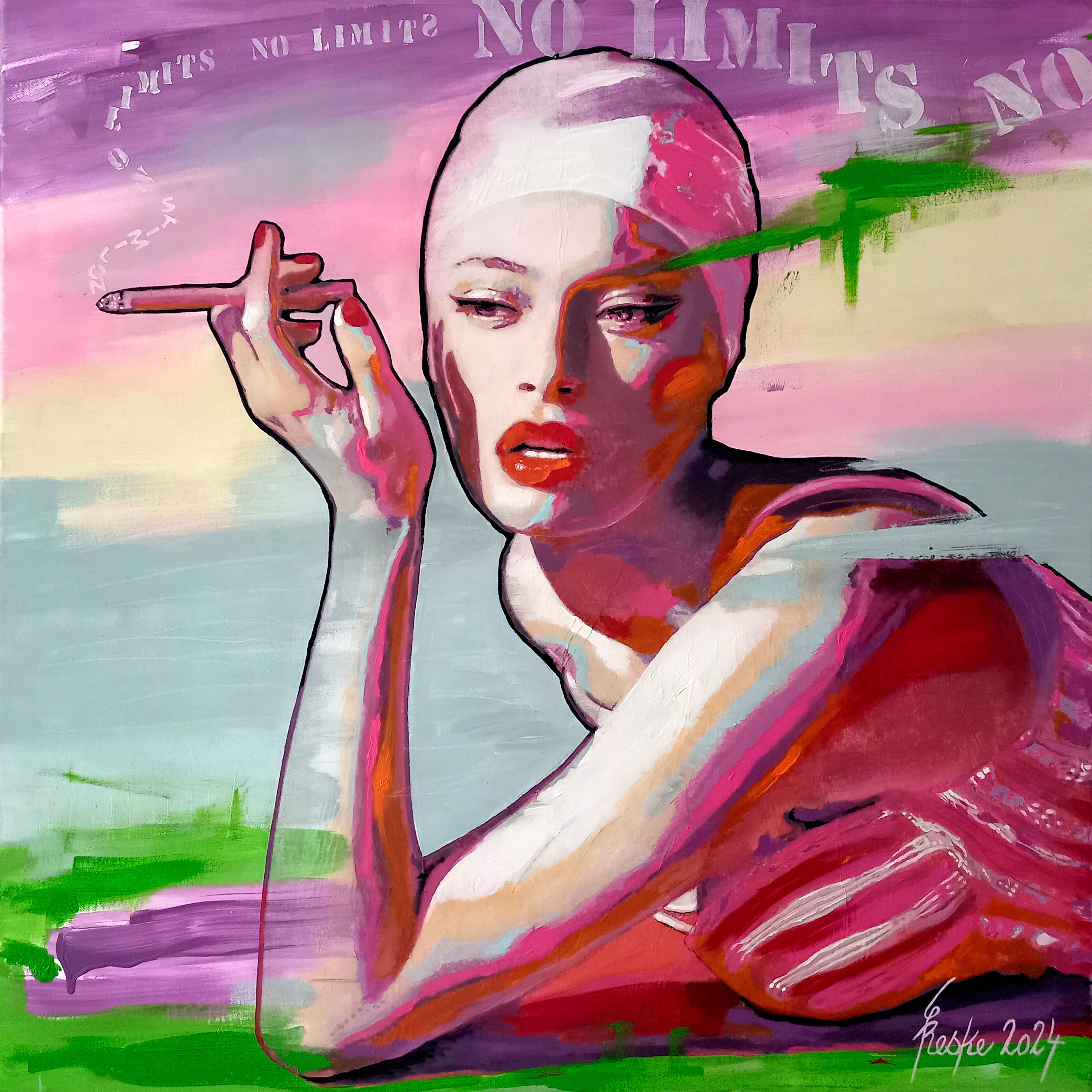 Picture "The bather XIV - no limits!" (2024)