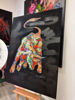 Picture "Bull on black" (2025)