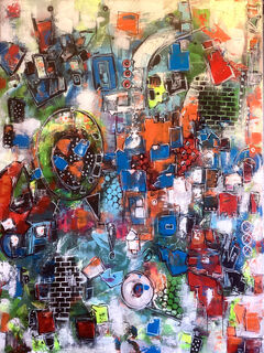 Picture "When the city tells...work no. 23" (2024)
