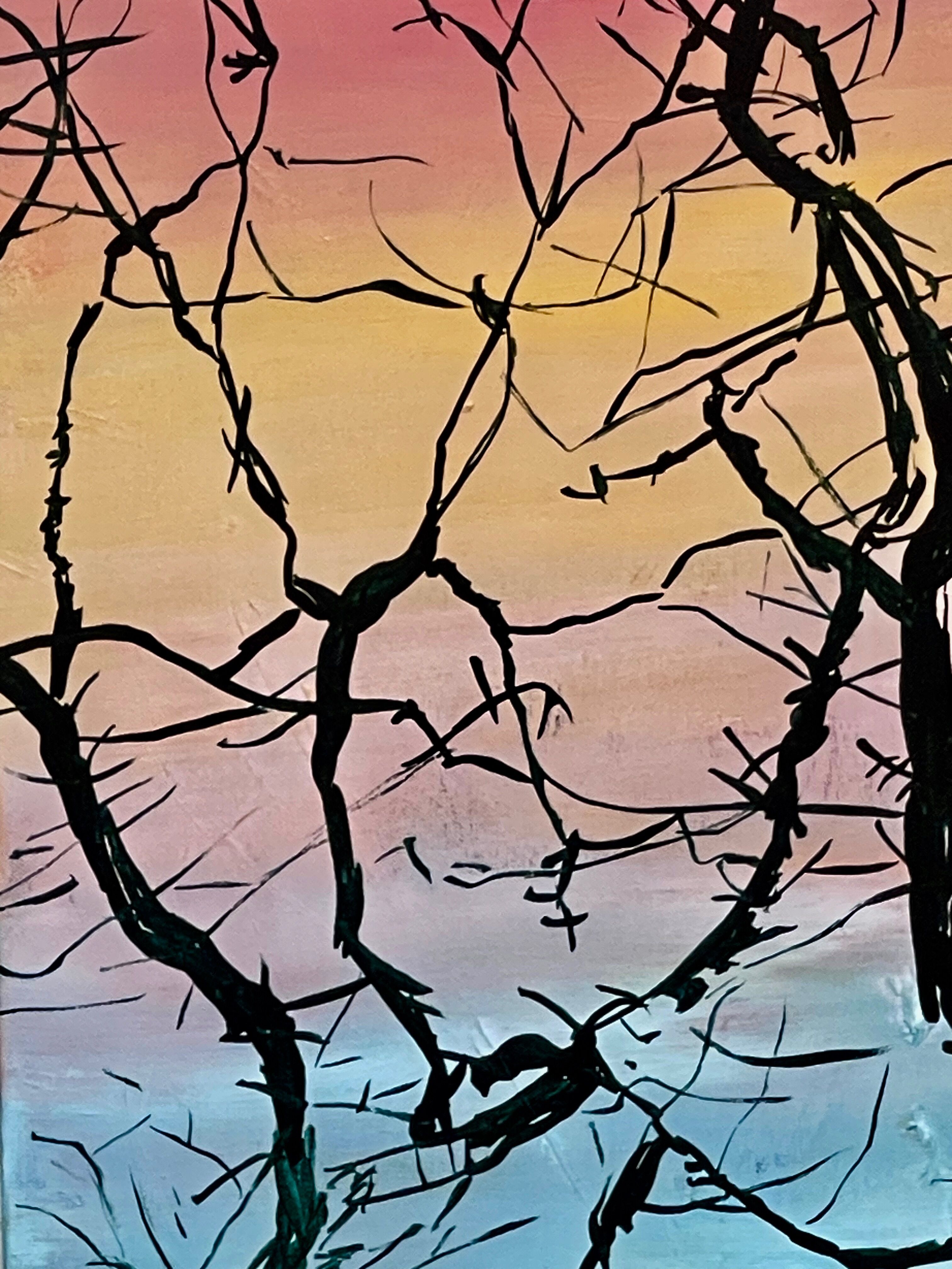 Bild "Wald Sihouette Sieben" (2023)