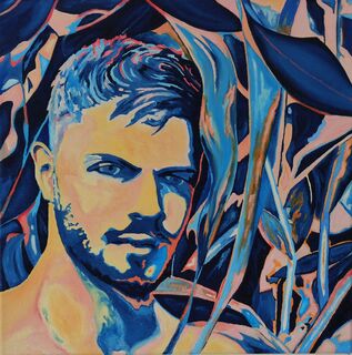Bild "Encounter in a cornfield" (2023)