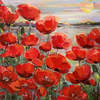 Bild "Poppy flowers II" (2023)