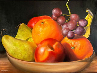 Bild "Obst in Schale | Fruits (Werk-Nr. 220403)" (2022)