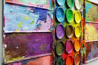 Picture "The journey - colorful, modern art" (2024)