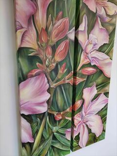 Bild "Oleander III Diptychon" (2025)