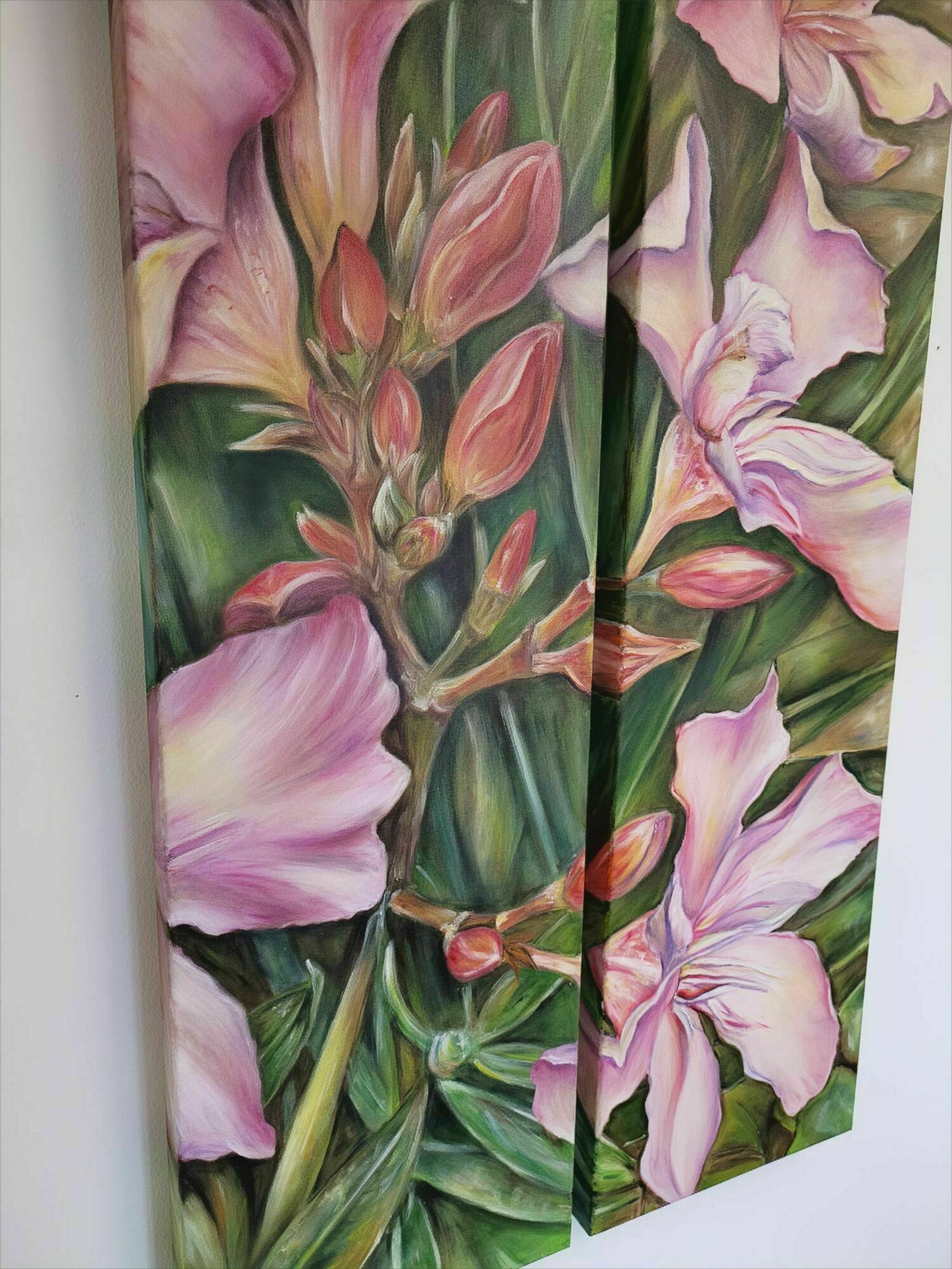 Bild "Oleander III Diptychon" (2025)